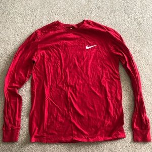 Red Nike long sleeve tee size men’s medium